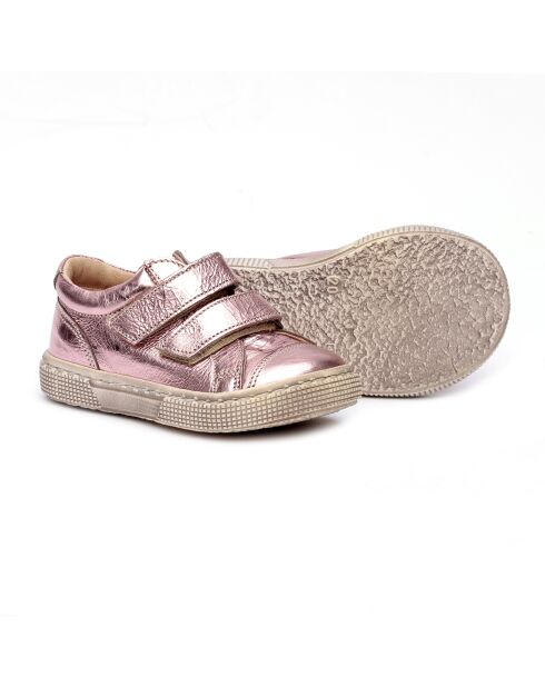 Sneakers en cuir 743VLC roses