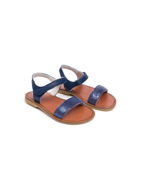 Sandales en cuir S3 bleues