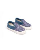 Sneakers en tissu 140 pailletté bleus
