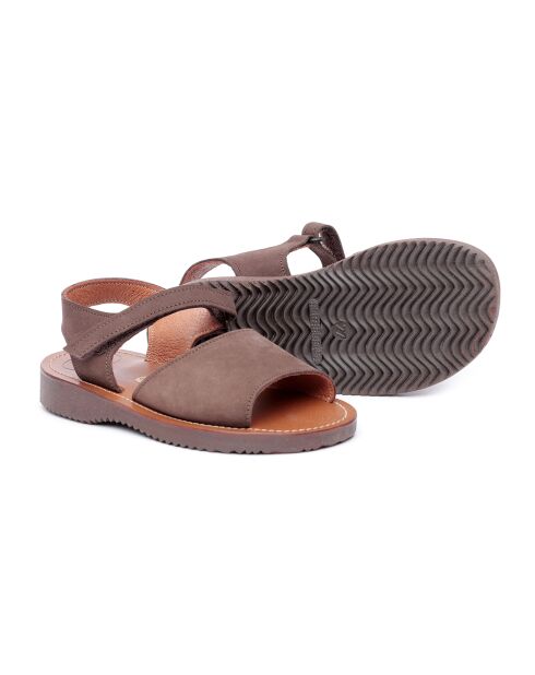 Sandales en cuir 1233 marron