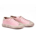 Sneakers en cuir 763BL roses