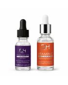 Kit de soin éclaircissant anti-âge pour les yeux et le visage - 2 pièces