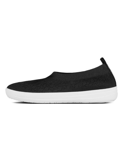 Ballerines en maille à enfiler noires