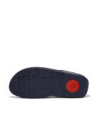 Tongs Lulu en cuir bleu marine