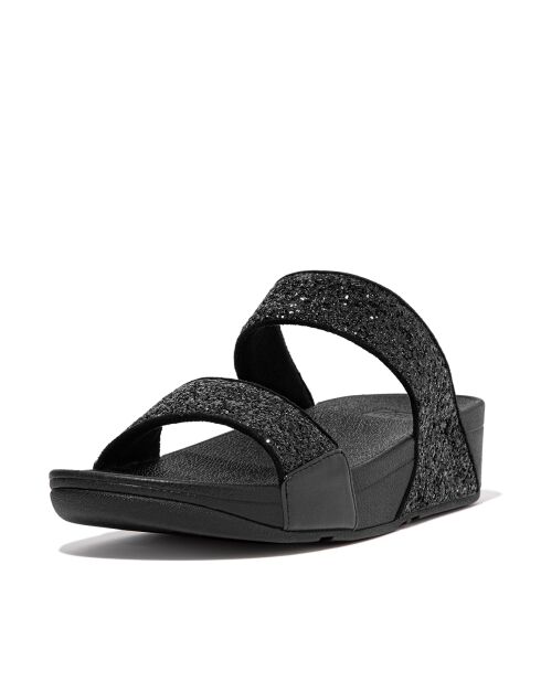 Mules Lulu pailletées noires