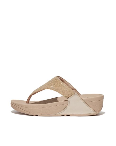 Tongs Toe-Post Lulu Shimmerlux beiges