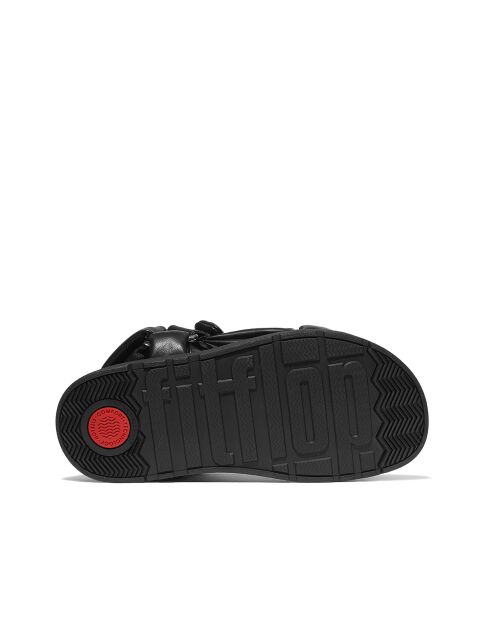 Gen-FF schwarze Slingback-Sandalen aus weichem Leder