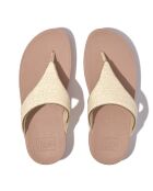 Tongs Lulu Shimmerweave Toe-Post beige