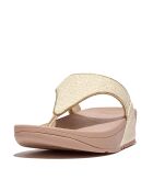 Tongs Lulu Shimmerweave Toe-Post beige