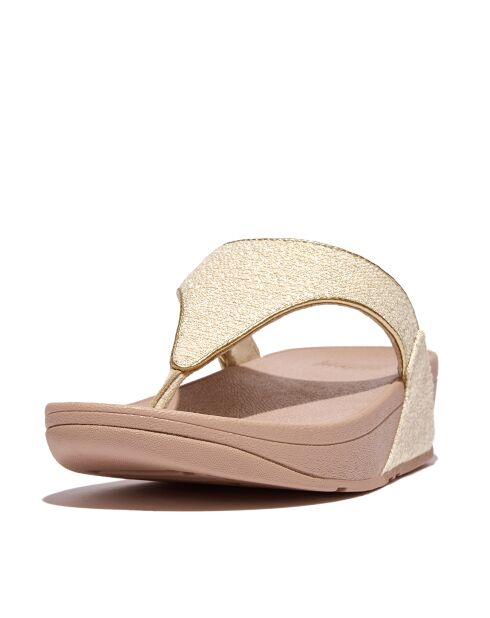 Tongs Lulu Shimmerweave Toe-Post beige