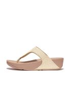 Tongs Lulu Shimmerweave Toe-Post beige