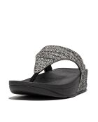 Tongs Lulu Shimmerweave Toe-Post noires