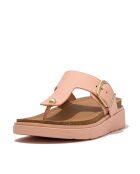 Tongs en cuir à boucle Gen-FF rose pêche