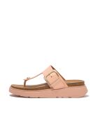 Tongs en cuir à boucle Gen-FF rose pêche