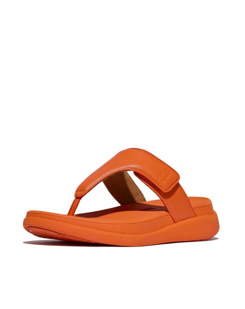 Tongs à plateforme réglable F-Mode Go orange