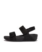 Lulu Shimmerlux zwarte verstelbare slingbacksandalen