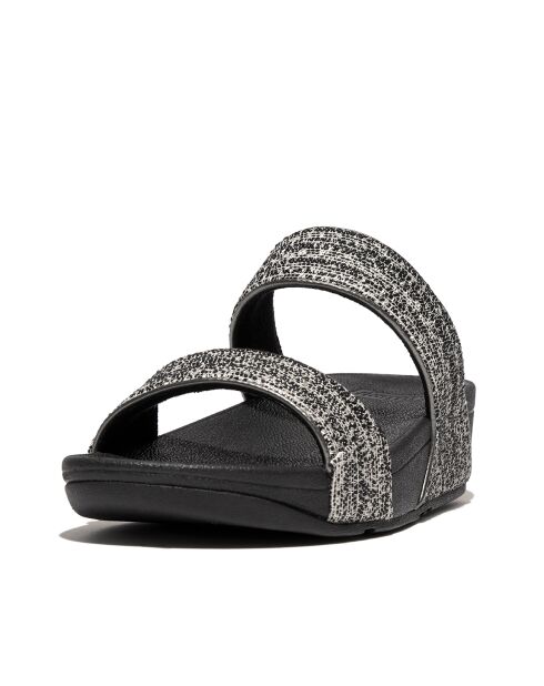 Mules Lulu Shimmerweave noires