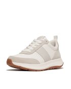 Baskets F-Mode Flow en cuir blanc / gris arctique