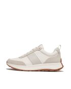 Baskets F-Mode Flow en cuir blanc / gris arctique