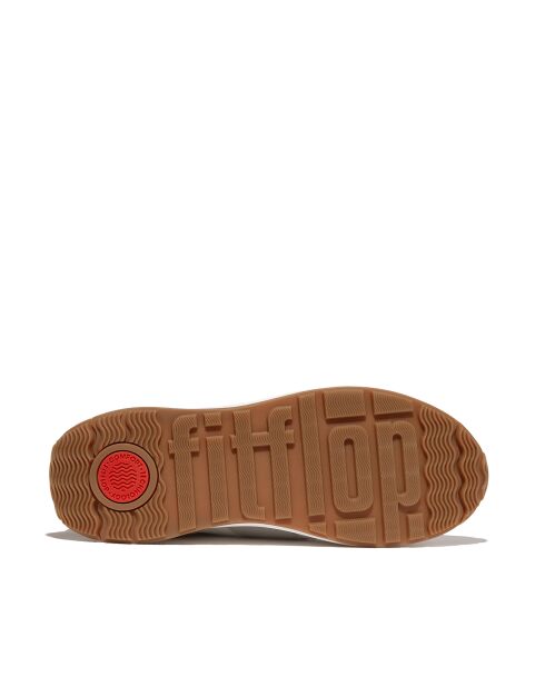 Baskets F-Mode Flow en cuir blanc / gris arctique