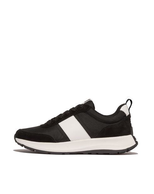 Baskets F-Mode Flow multi-matières noir / blanc
