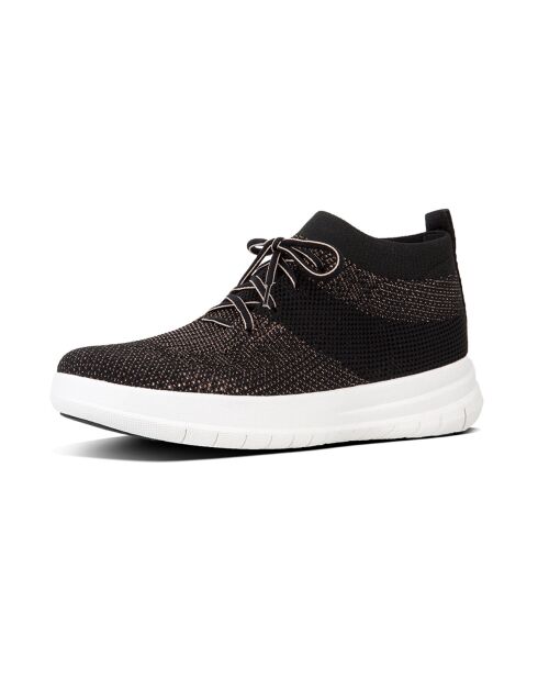 Baskets montantes à enfiler Uberknit noir / bronze