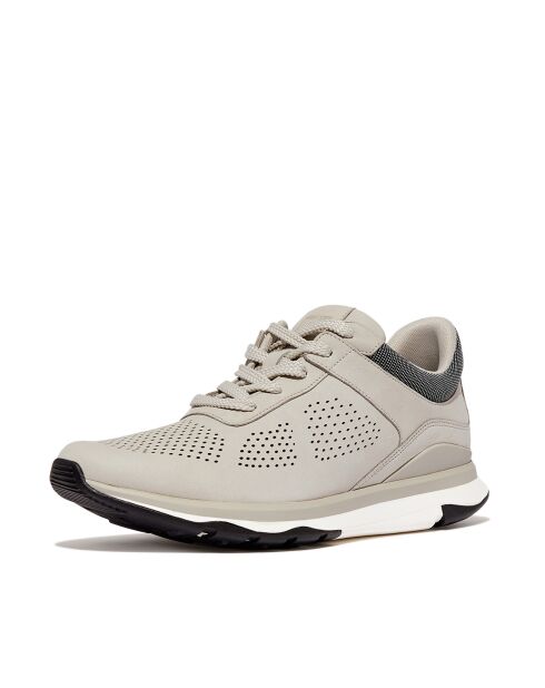Baskets Vitamin FFX en nubuck gris argile / blanc