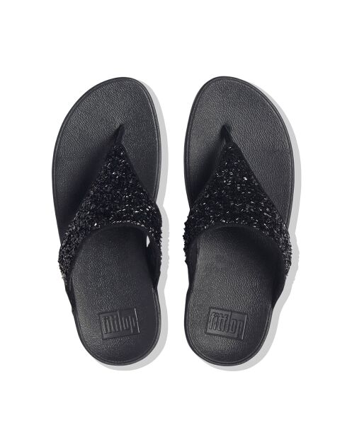 Tongs Lulu Shimmerfoil noires