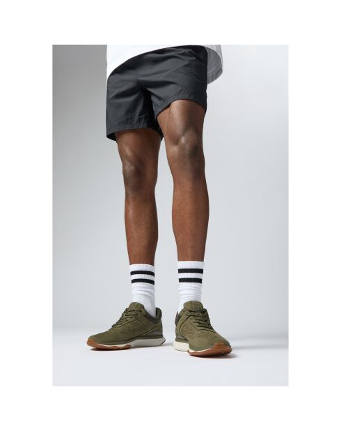 Baskets Vitamin FFX en nubuck olive foncé / crème