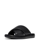 Mules en cuir rembourrées confort Iqushion D-Luxe noires