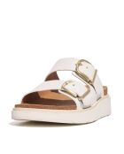 Mules en cuir à deux barres Gen-FF blanches
