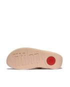 Tongs Lulu en cuir beige