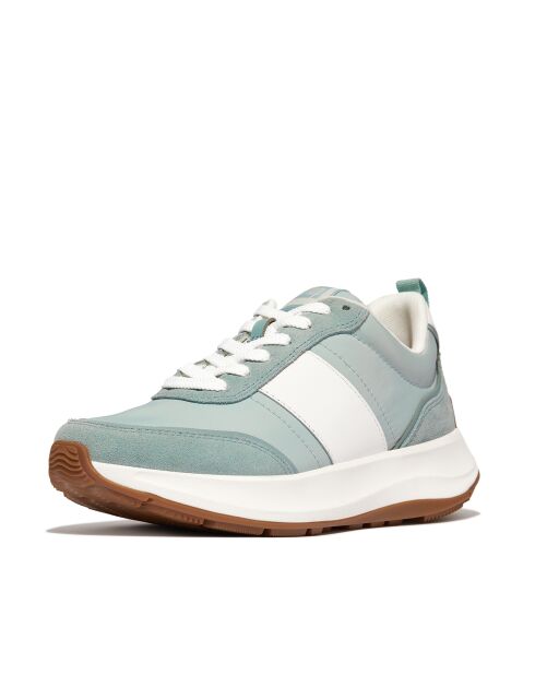 Baskets F-Mode Flow nylon & daim bleu / blanc