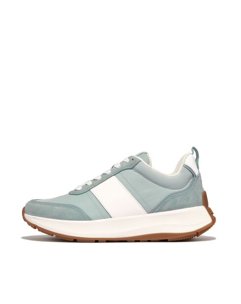 Baskets F-Mode Flow nylon & daim bleu / blanc