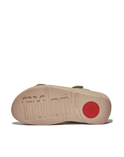 Mules Lulu réglables Shimmerlux beiges