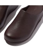 Sabots en cuir foulonné Shuv chocolat