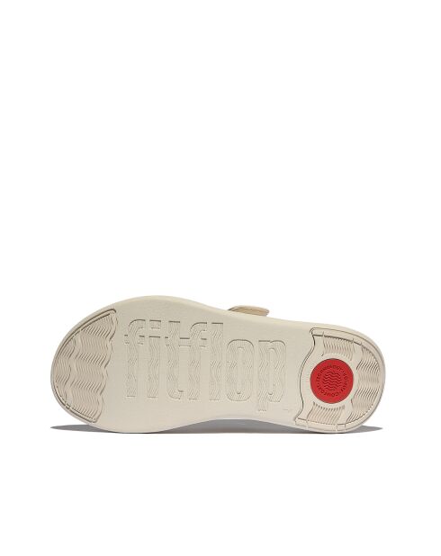 Tongs F-Mode Go réglables beige Paris