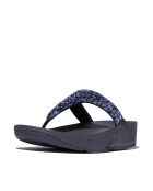 Tongs à cristaux Lulu Crystal-Mix bleu marine