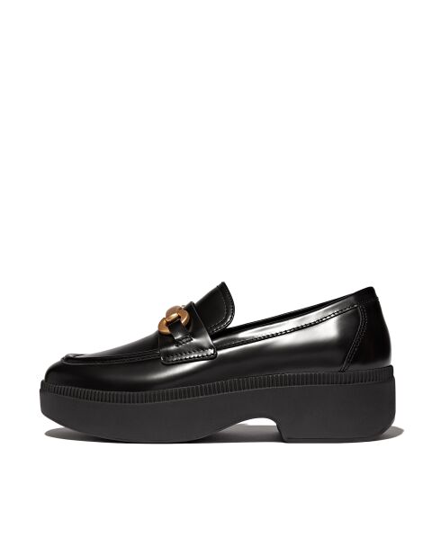 Mocassins F-Luma Chunky-Snaffle en cuir noirs