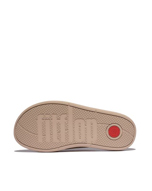 Mules en cuir rembourrées confort Iqushion D-Luxe beige