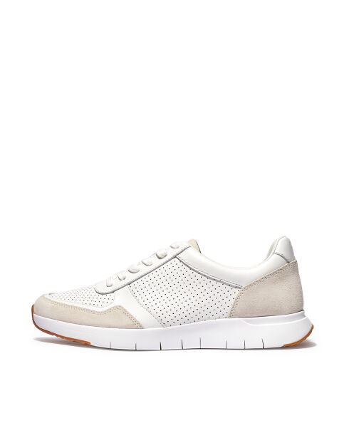 Sneakers en mélange de cuir Anatomiflex blanches