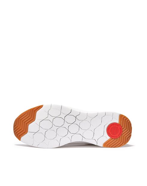 Sneakers en mélange de cuir Anatomiflex blanches