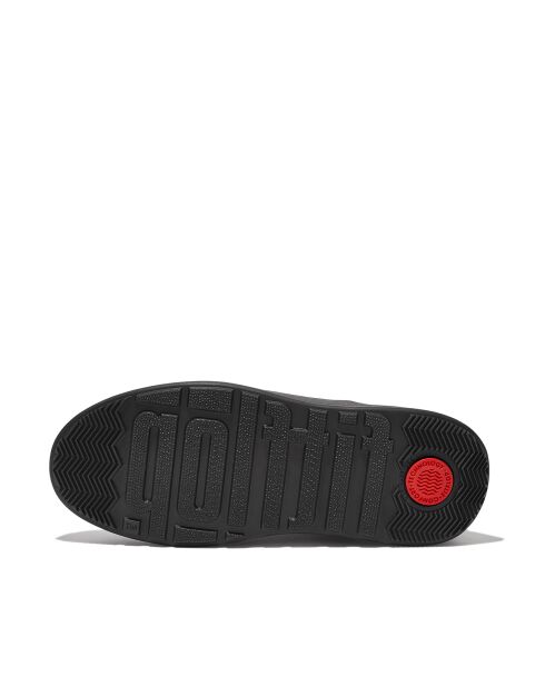 Chealsea boots plateforme en cuir F-Mode noirs