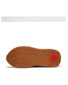 Sneakers plateforme en cuir /en daim F-Mode noires