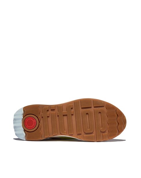 Baskets F-Mode Flow nylon & daim beige / citron vert