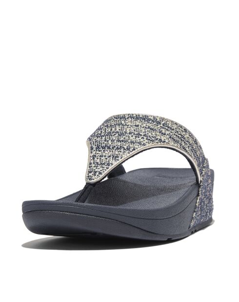 Tongs Lulu Shimmerweave Toe-Post bleu marine