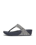 Tongs Lulu Shimmerweave Toe-Post bleu marine