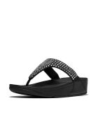 Tongs Lulu Maxi-Crystal noires