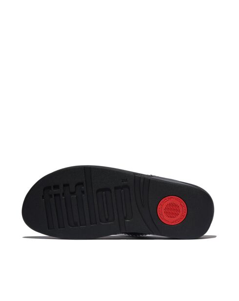 Tongs Lulu Maxi-Crystal noires