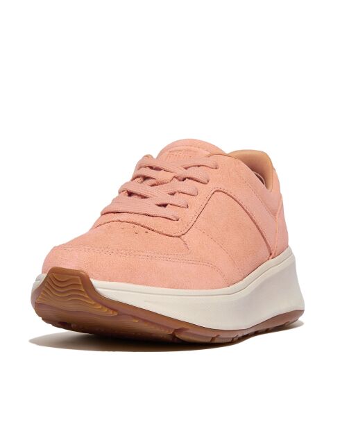 Baskets Plateforme en daim rose